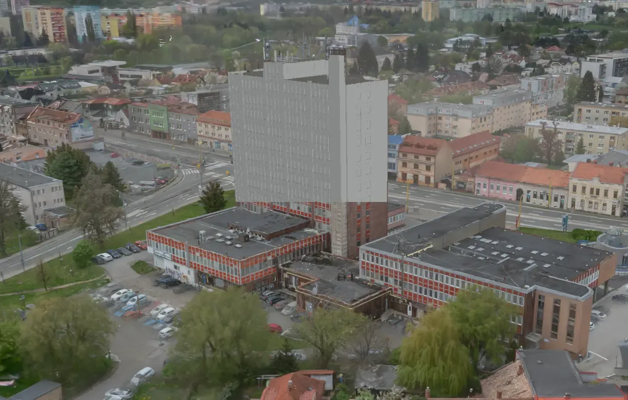 Administratívna budova v Prešove – exteriér (as-built prípadová štúdia)