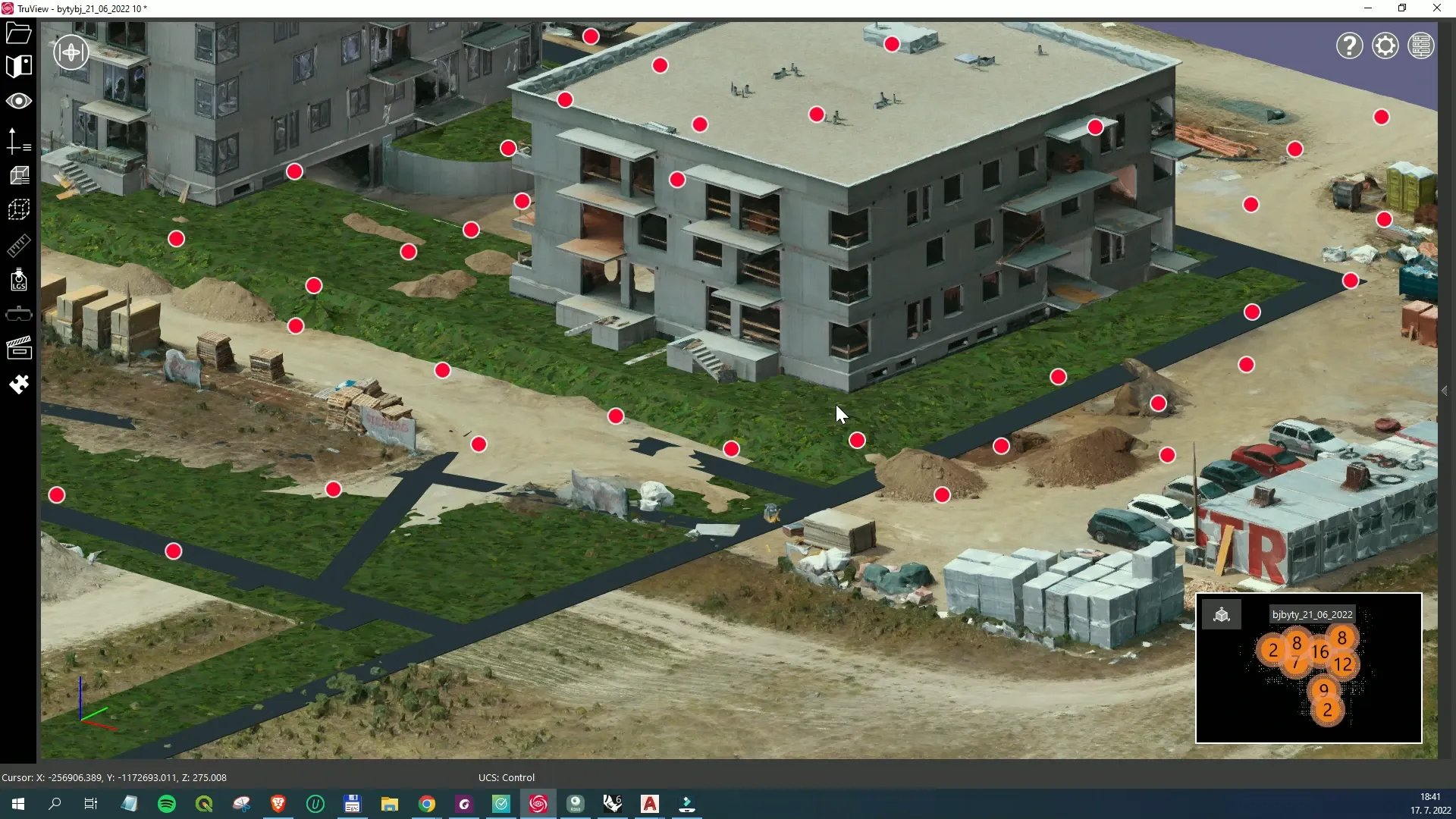 Rýchle zhrnutie projektu – monitoring výstavby